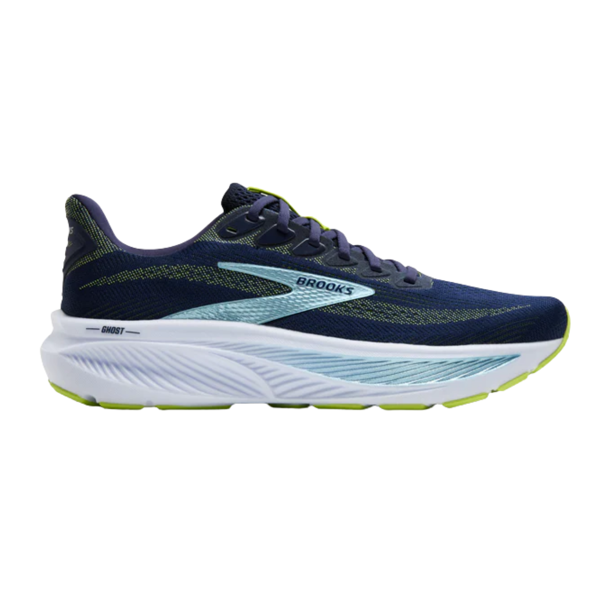 Brooks Ghost 5 Men\'s Size US 11.5 D Athletic Running Shoes Sneakers Blue/White Brooks Men main image 3