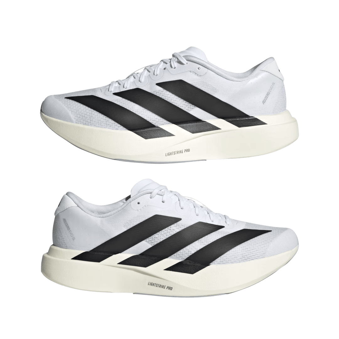 adidas Men's Adizero Evo SL Shoes, White / 11 adidas Men's Adizero Evo SL Shoes, White / 11
