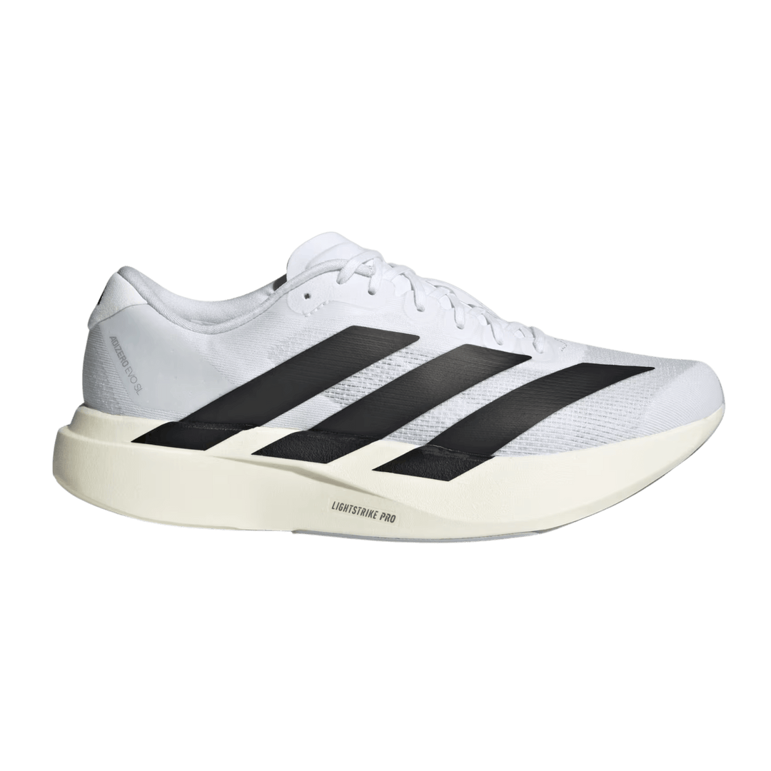 Women's adidas Adizero Evo SL - White/Black/White / 8 Women's adidas Adizero Evo SL - White/Black/White / 8