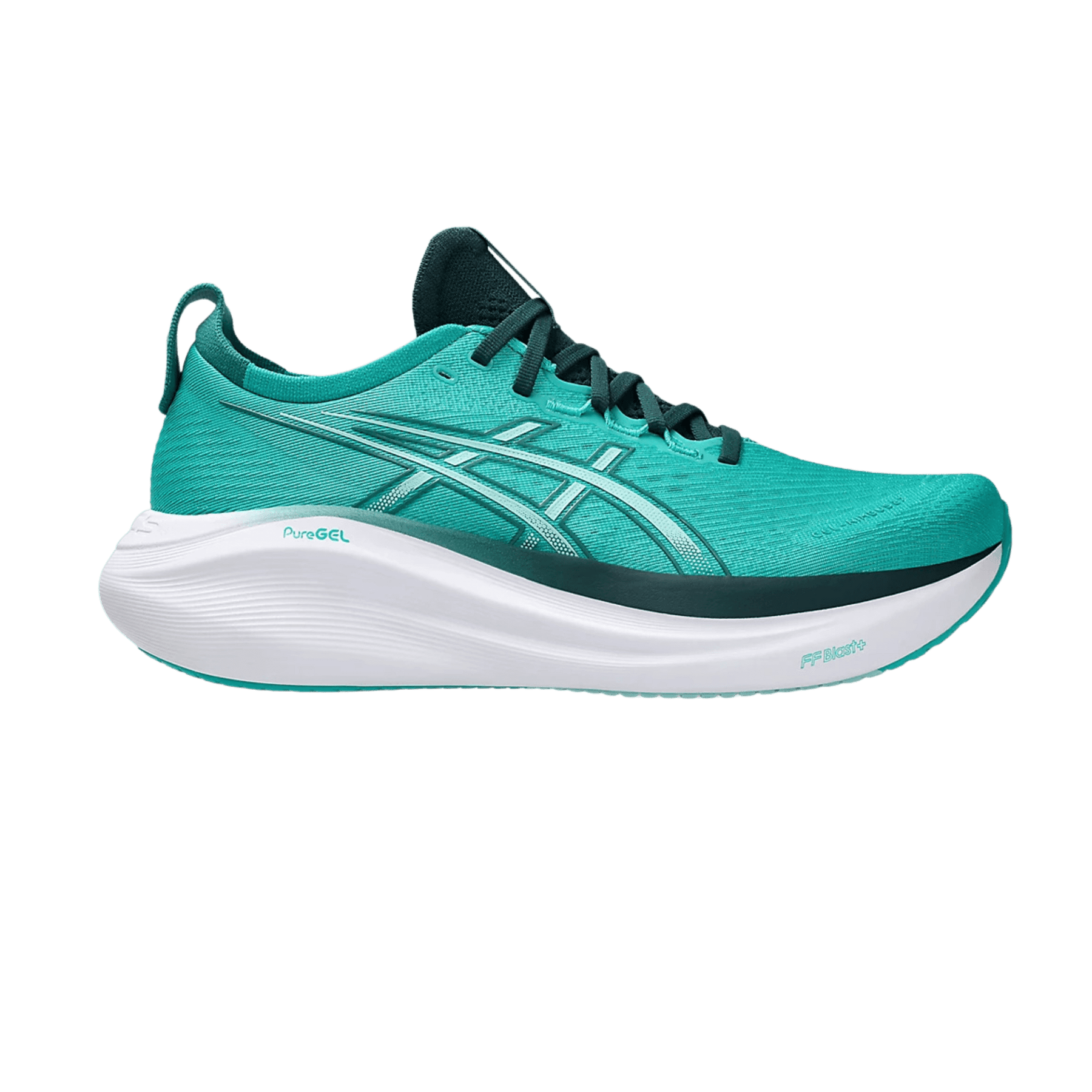 Asics Gel Nimbus 27 ATC Running Sneaker - Birch/Indigo Blue