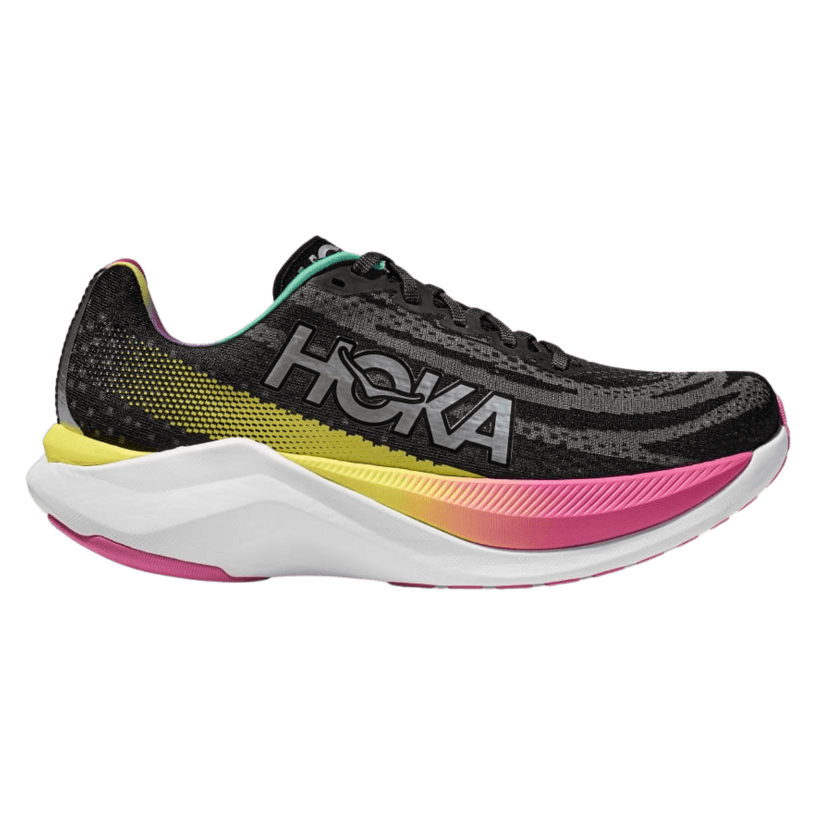 LukesLockerDallasFortWorth_HOKA1141451-BKSV_Womens_MachX_Black_Silver_Multicolor