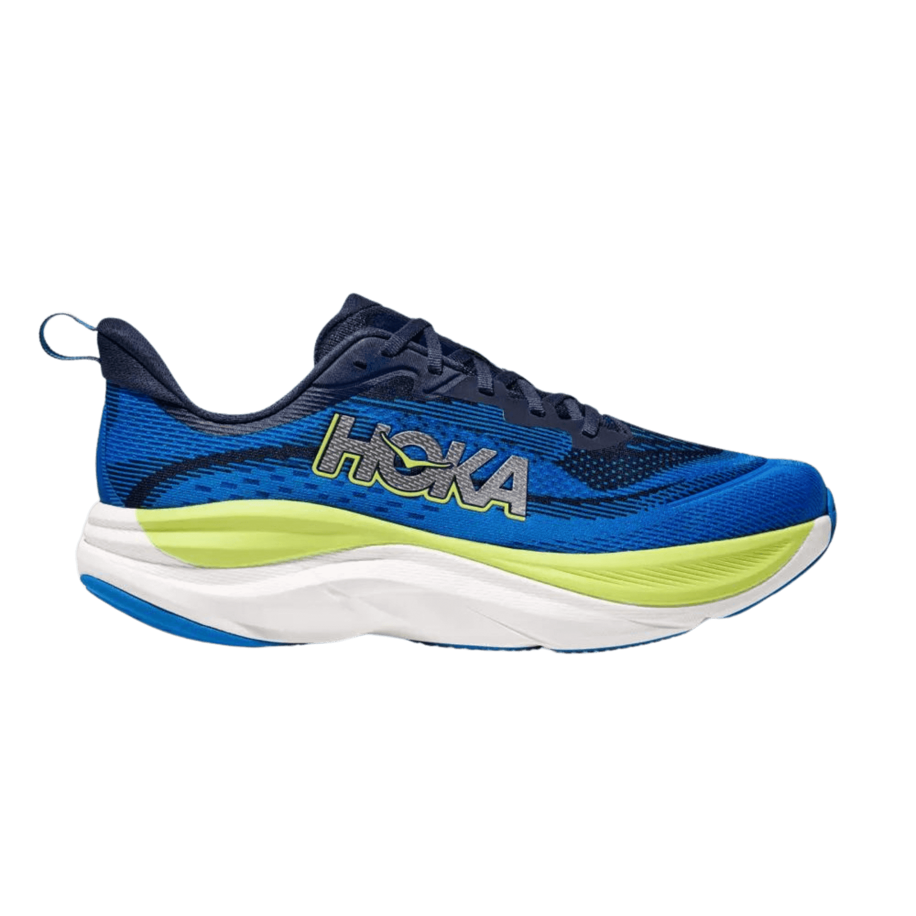 LukesLockerDallasFortWorth_HOKA1155111-VVY_Mens_Skyflow_VarsityNavy_ElectricCobalt