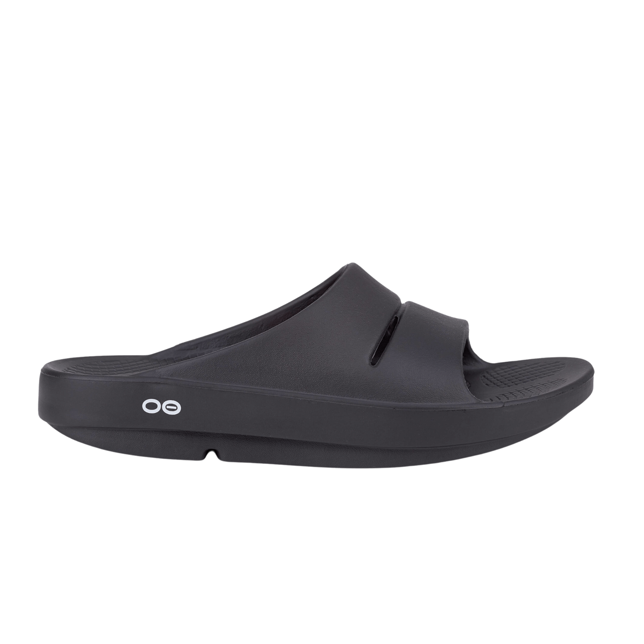 LukesLockerDallasFortWorth_OOFOS1100BLACK_Unisex_Ooah_Black