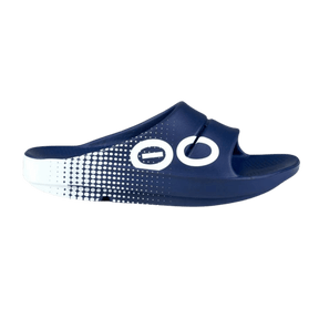 LukesLockerDallasFortWorth_OOFOS1500MATRIXNAVY_Unisex_OOAHHSPORTSLIDE_MatrixNavy