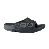 LukesLockerDallasFortWorth_OOFOS_Unisex_OOAHHSPORTSLIDE_MatrixBlack